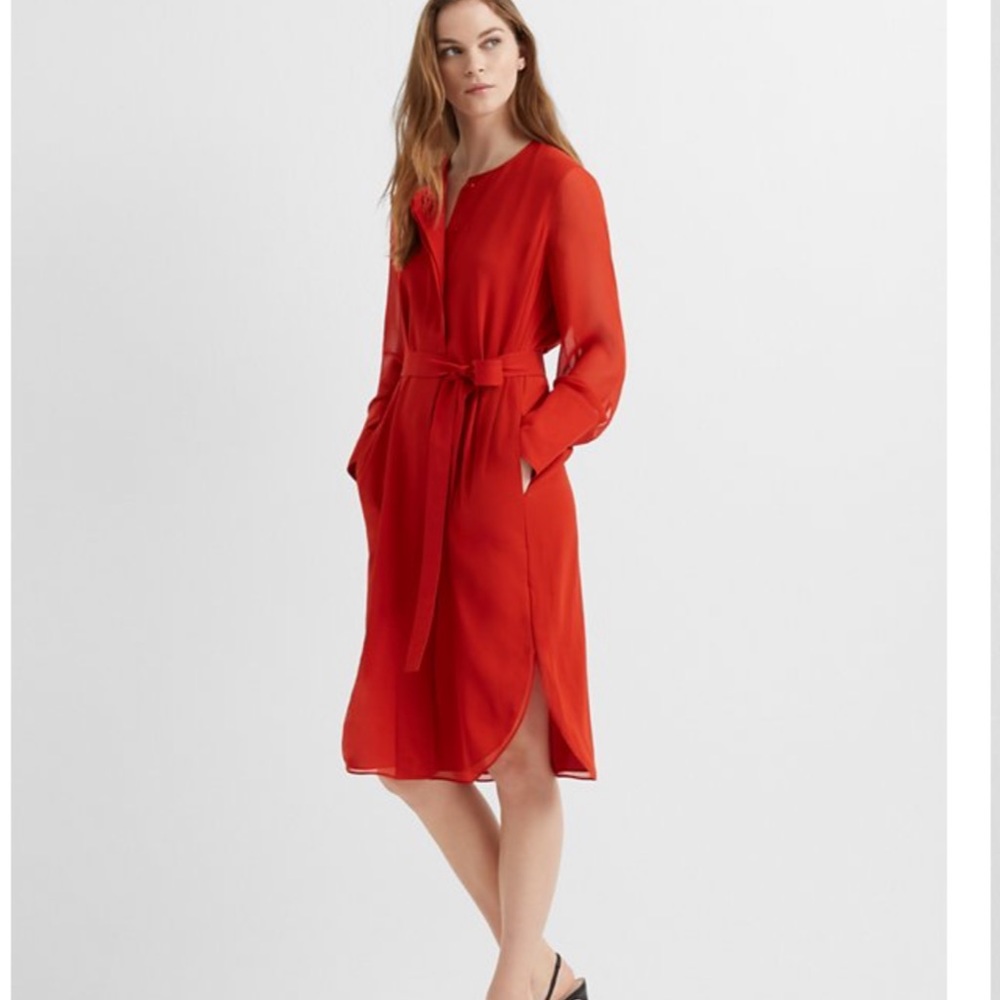 Club Monaco Shirttail Belted Dress